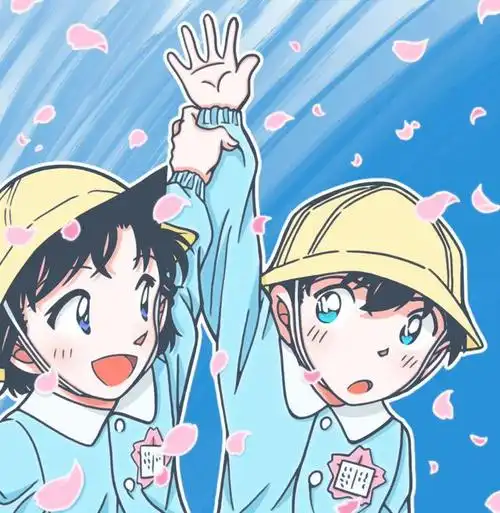 名侦探柯南:照进三次元的樱花班新一小兰,手牵手回家,甜到流泪