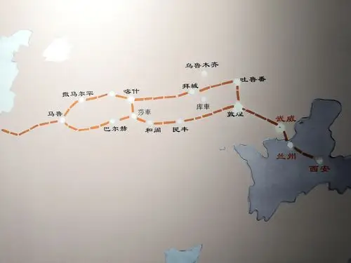 丝绸之路路线图.