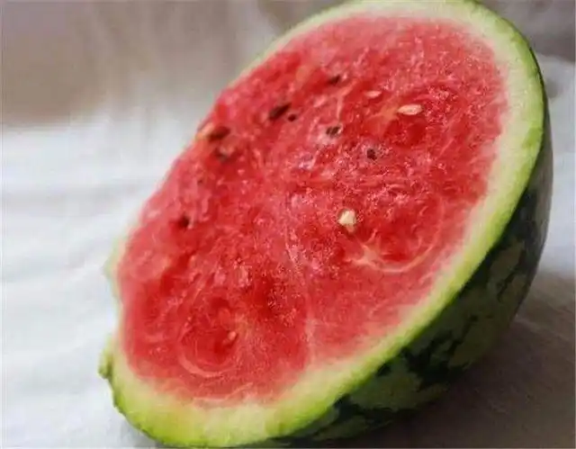 我们先讲讲一款绿瓤西瓜,是我农村的婆婆自己做的,孩子尝了一口后,连