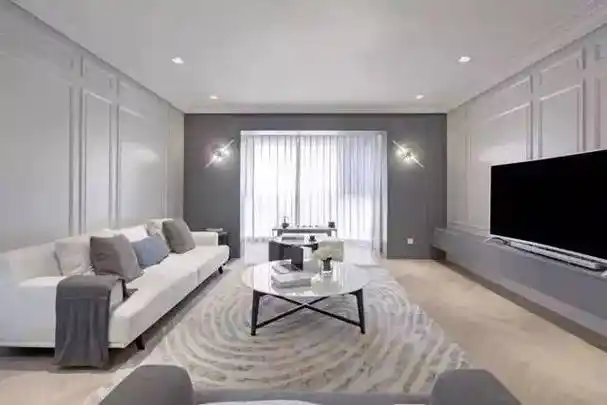 用石膏线装饰天花,简约而不简单,客厅都美了!