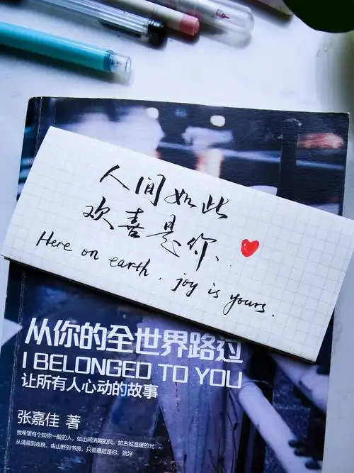 手写爱情文案人间如此欢喜是你