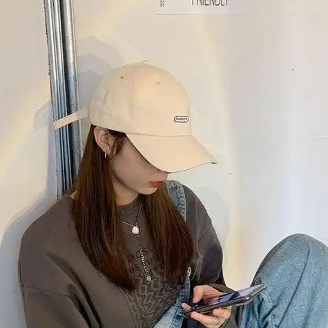 韩版棒球帽女生头像