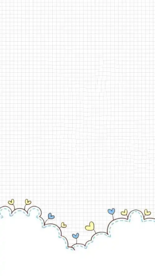 简约 可爱 清新 软萌 背景图片 平铺 素材 锁屏 壁纸(●ω