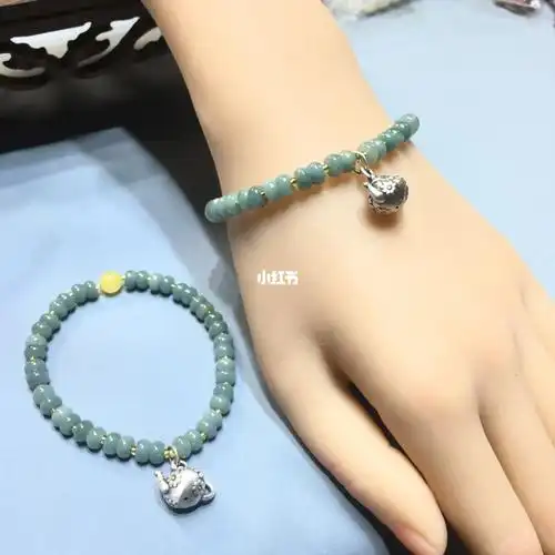 翡翠算盘珠手串