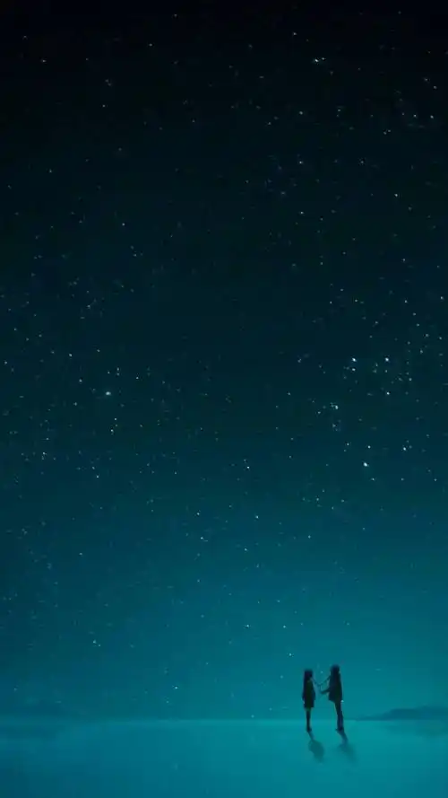 夜空中最亮的星壁纸背景qq音乐50