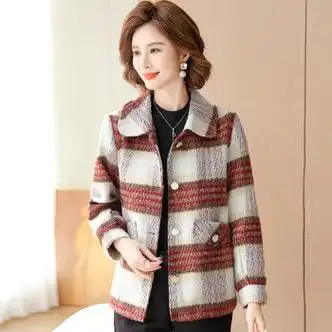 服饰内衣>女装>中老年女装>汀慕梵>汀慕梵早春妈妈外套春秋季40-50岁