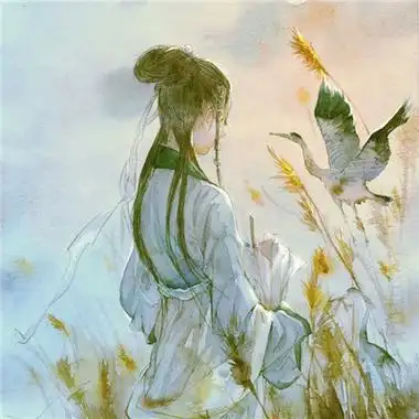 qq头像女生古风水墨唯美高清图片