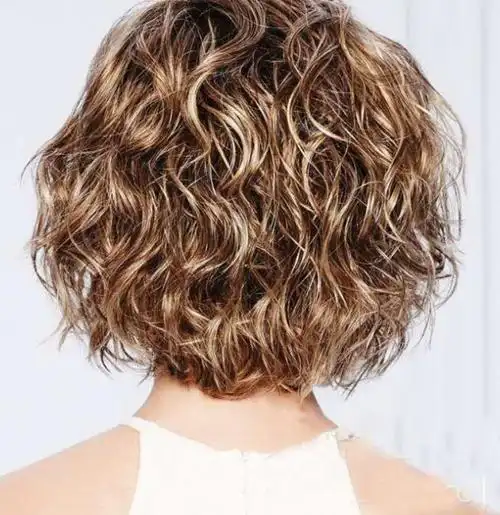 欧美假发女款短发亚马逊热卖短款卷发偏分刘海小卷厂家直销