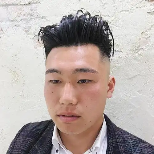 男生把两边推光的发型,都很有型