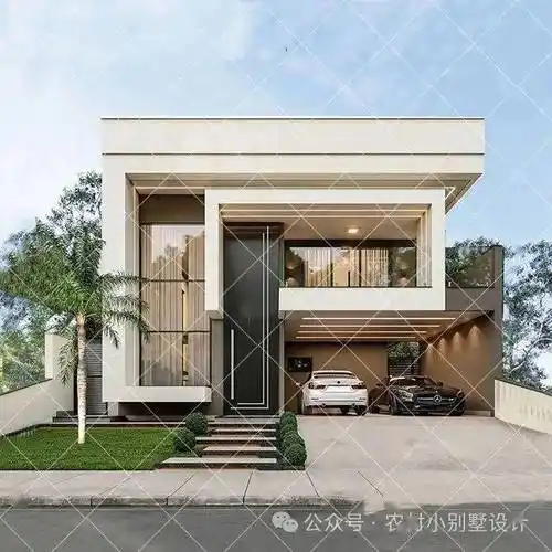 10款带车库的二层现代风别墅,年轻人最爱!村里建一栋!