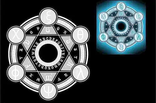 西方魔法阵六芒星图片
