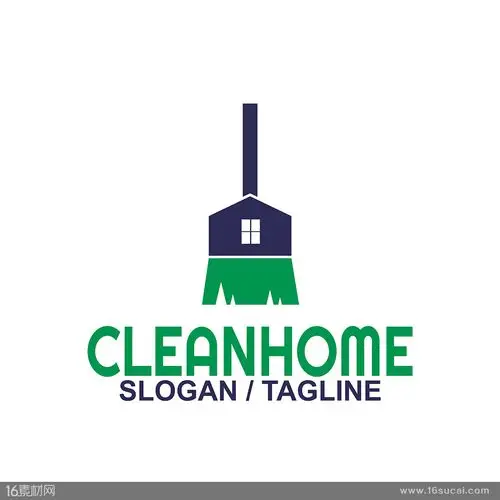 关键词:家居清洁公司logo家政行业logo扫把logologo设计行业logo蓝