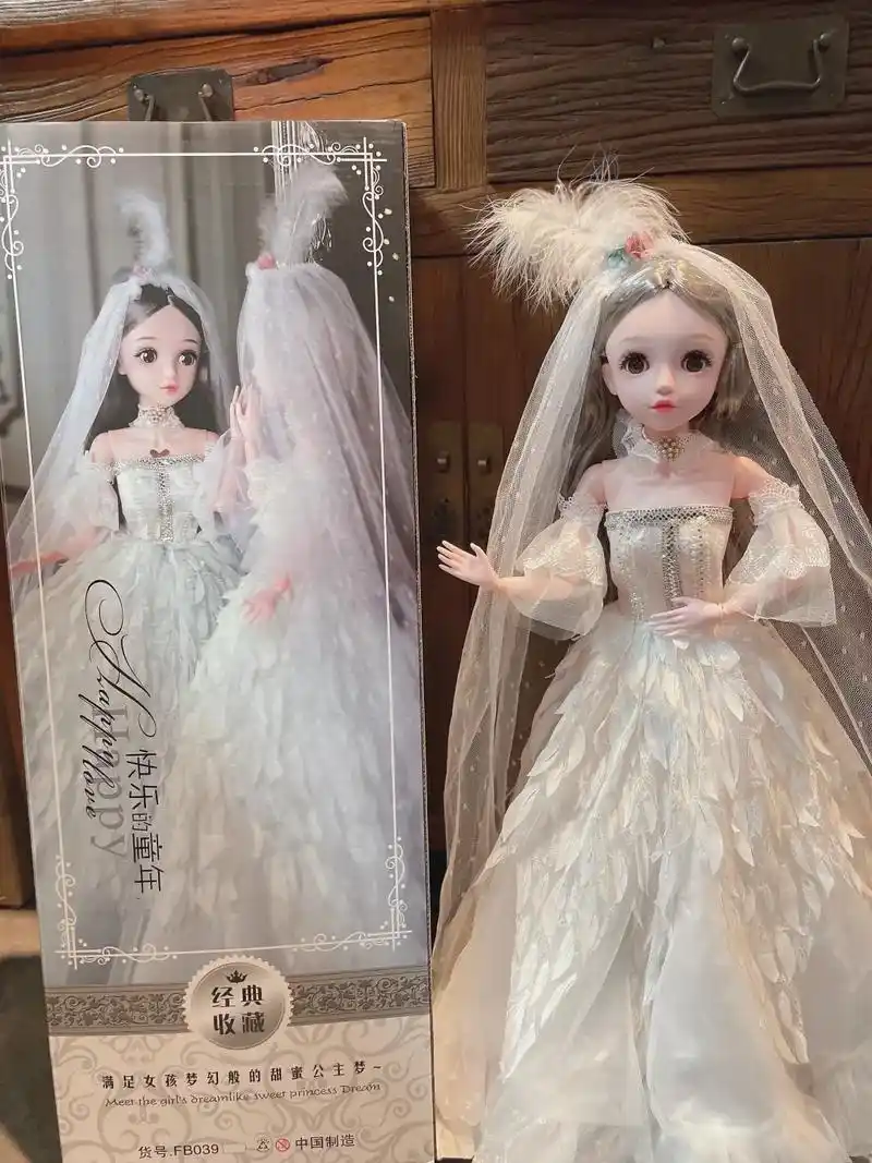 80厘米婚纱公主来啦～#芭比娃娃手工 #婚纱 #手工diy  - 抖音