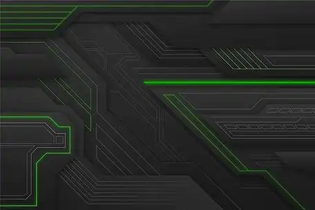 原创青蓝色炫酷玩黑科技电竞显示屏促销首页国庆节数码电器黑科技风