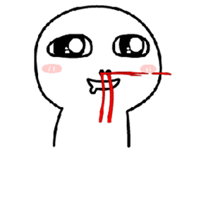 猥琐萌流鼻血gif-发表情