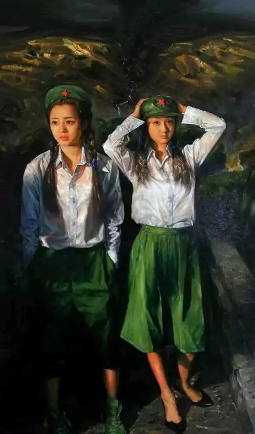 艺术家油画中那些具有时代感的女青年性感妩媚