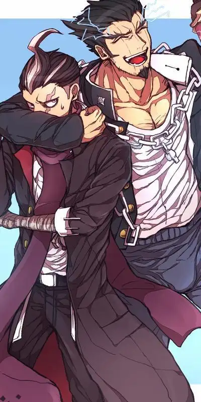 弹丸论破田中眼蛇梦和其他角色的奇怪组合动漫全面屏壁纸