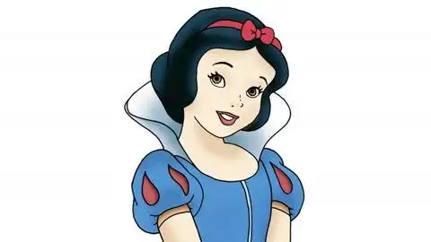 简笔画大全卡通人物简单好的白雪公主