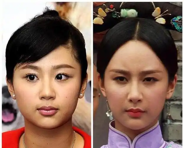 杨紫新旧照片大变样五官立体肤色变白对比差距太明显