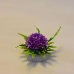 酒店刺身喜宴冷菜盘饰摆盘装饰花草餐厅假花创意小摆件摆盘假花