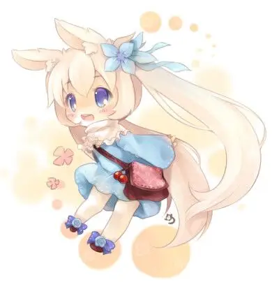 q版 兔耳小姐 背包上学 小短裙