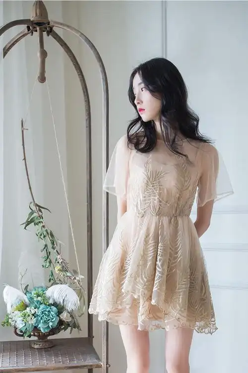 想赶时髦,赶紧收一件网纱半透明裙!