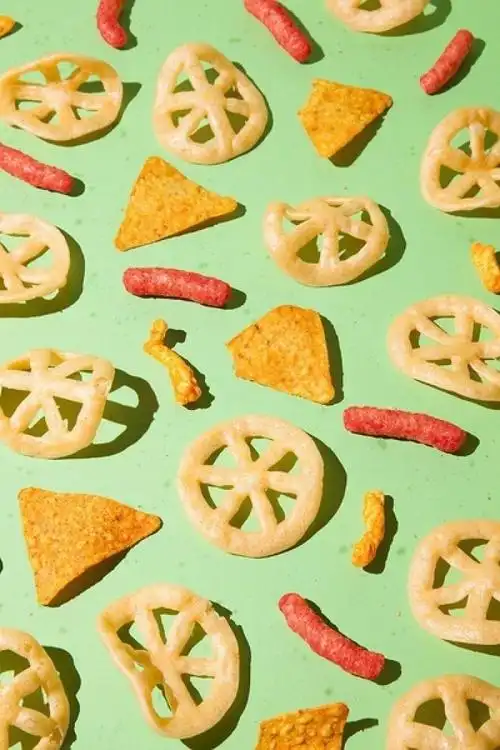 零食壁纸平铺聊天背景