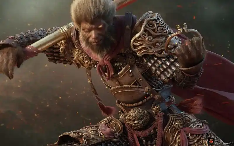 齐天大圣孙悟空建模暗黑斗战胜佛孙悟空建模渲染高级教程