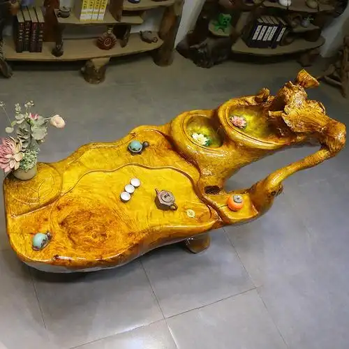 根雕茶几好物鉴赏