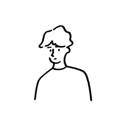 张做头像呢一些简约的手绘线条头像将极简风格进行到底勾勒出可爱图案