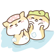 卡通小猫咪洗澡可爱捧脸gif动图_动态图_表情包下载_soogif