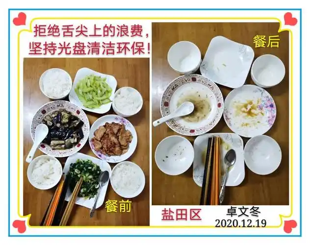 盐田区"文明餐桌.光盘行动"每天快乐进行时 2020-12-19 第774天