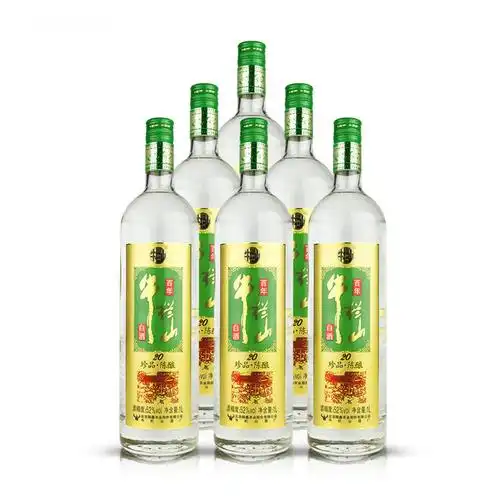 牛栏山二锅头珍品陈酿20绿标土豪金52度1l6瓶整箱装浓香型白酒