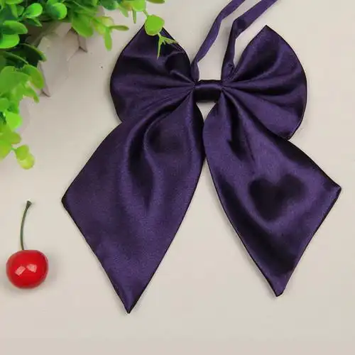 茉蒂菲莉 女士领花 银行酒店学生职业装纯色领花 黑色