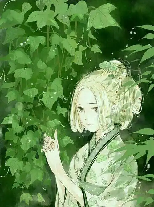 疏璃二次元意境头像小清新高清插画简洁女生呆萌唯美可爱萌萌哒小清新