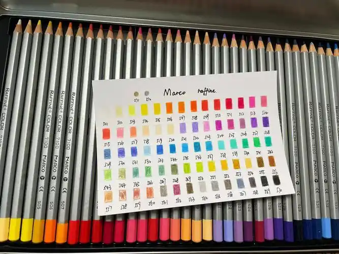 彩铅  2015年填色本火的时候169入的72色马可7100(之前还花31入了一