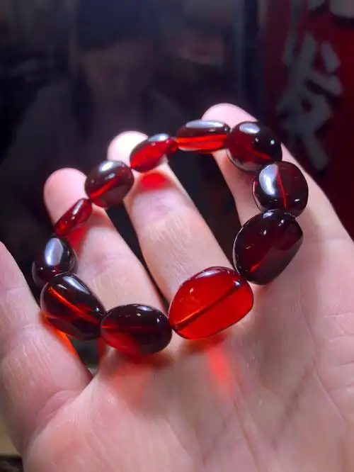 血珀随行手串#蜜蜡琥珀  #文玩配饰  #我的日常