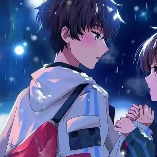 情侣头像我还是很喜欢你像星光坠入眼眸一眼万里