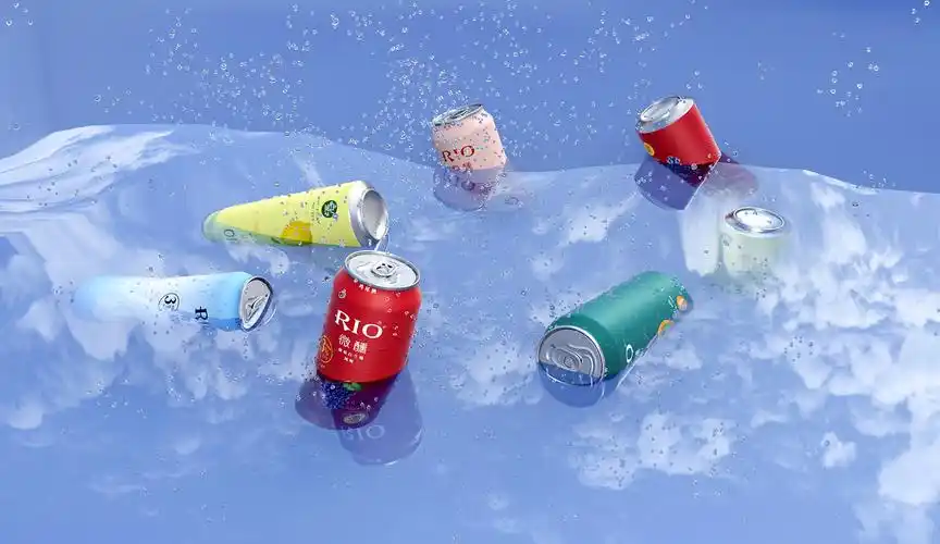 锐澳(rio)微醺鸡尾酒 渲染