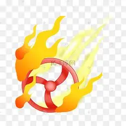 红色圆形风火轮