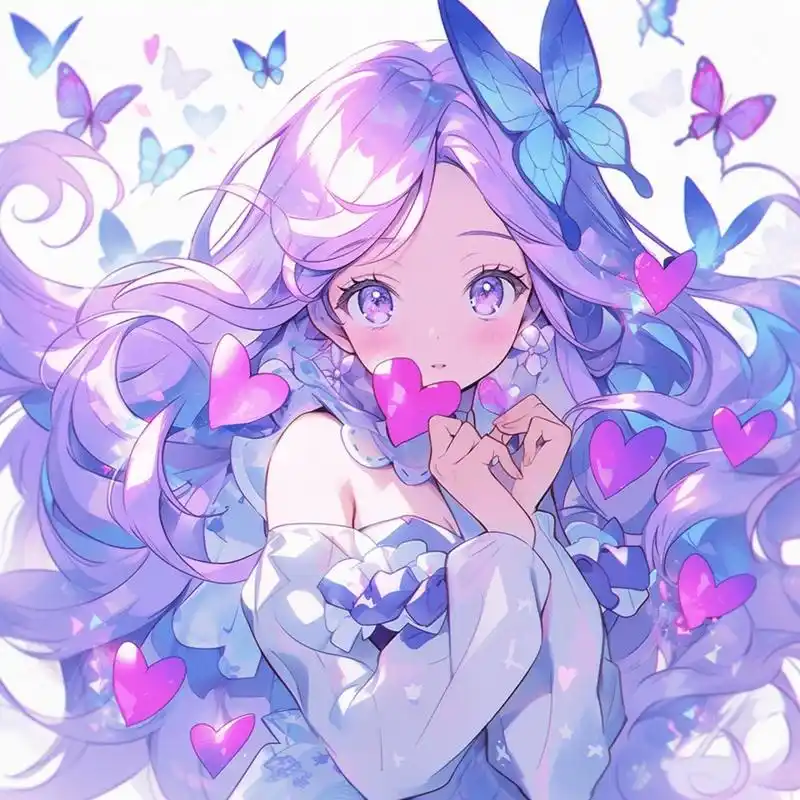 动漫女头丨紫色系 2023年7月31日 星期天             生成