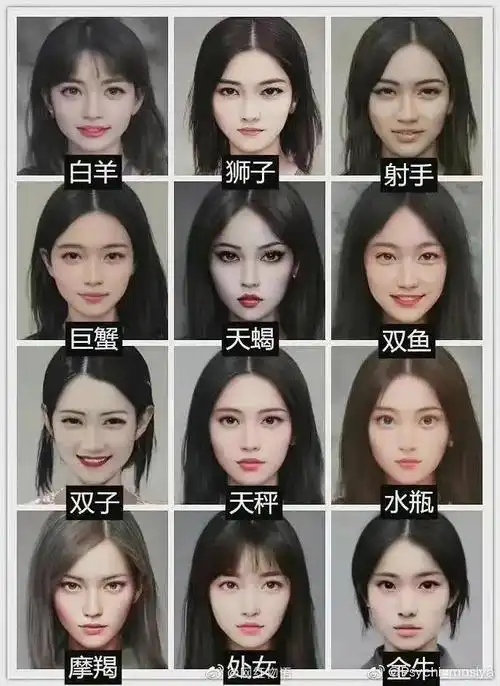 十二星座真实颜值排名,十二星座真实颜值排名榜-星座梦城