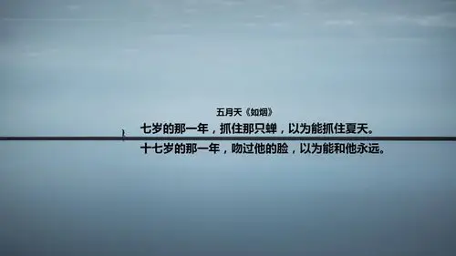 文字五月天歌词如烟青春文字控壁纸