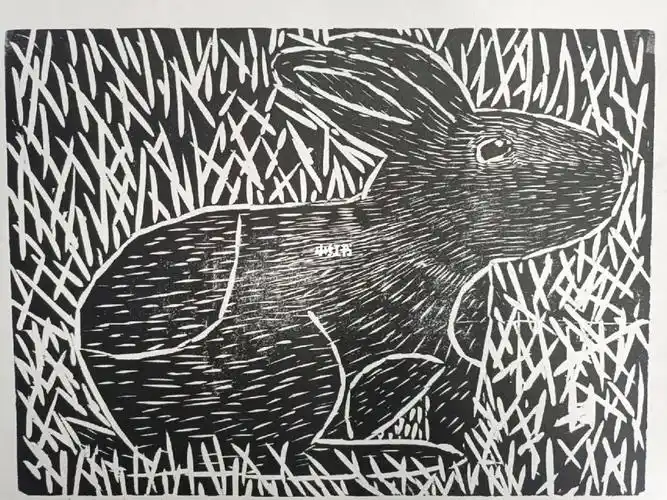 版画  #美术  #木刻