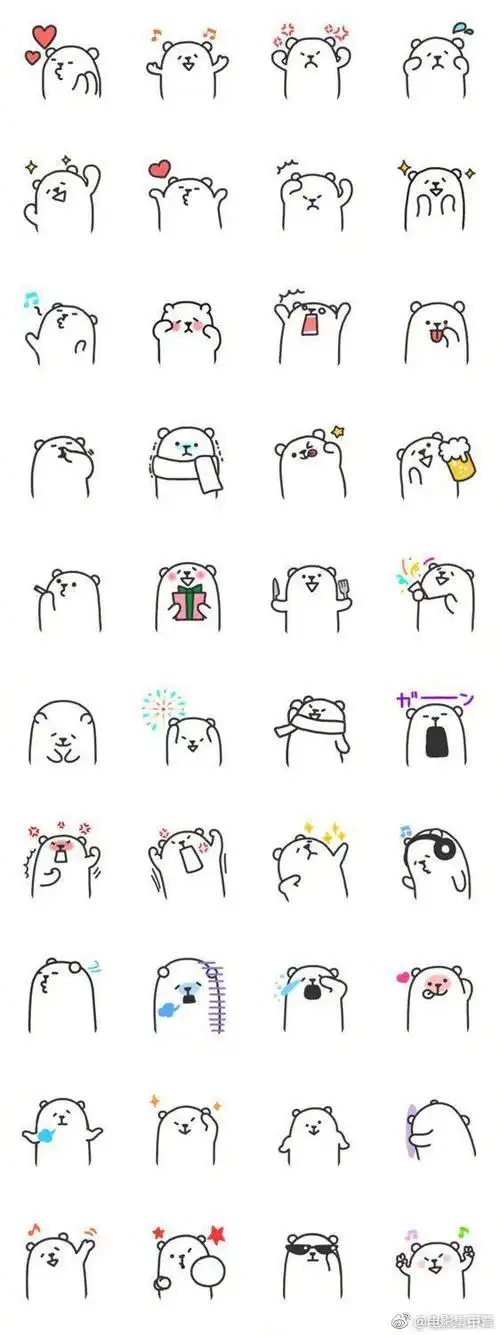 超实用的简笔画小素材手帐手抄报都可以用哦