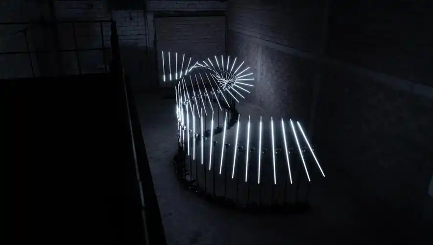 法国灯光装置艺术:流动 - 次元蜗