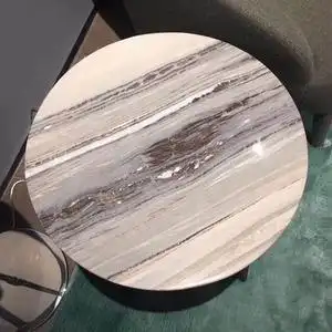 天然大理石板材进口意大利白金沙台面背景墙家装定制石材加工定做