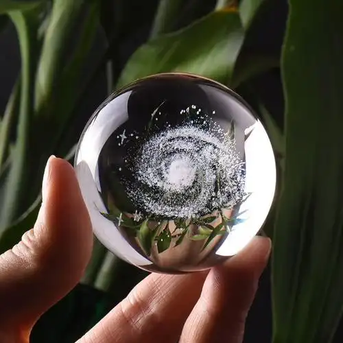 水晶球麋鹿星空圆球创意家居装饰品玻璃球小摆件可爱生日礼物女生 一