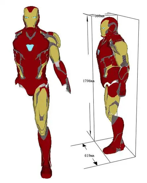 复联4钢铁侠mark85盔甲eva图纸