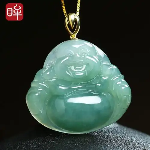 弥勒佛吊坠玉翡翠